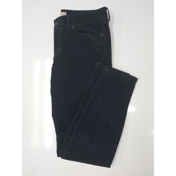 Banana Republic Jeans Black Skinny Dark Wash Stretch Corduroy Jeans size 28/6 - Picture 6 of 14